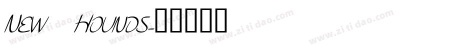 New Hounds字体转换